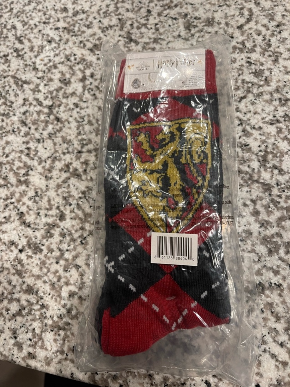 Warner Bros. Gryffindor Crest Crew Socks - Red, Black & Gold